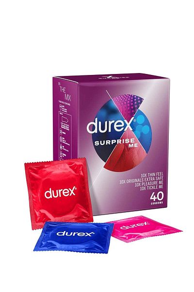 Durex Surprise Me Variety Condoms - Pack of 40