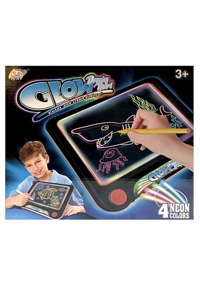 Toybox 3D Glow Drawing Board 3 in 1 LED Fluorescent Sketchpad