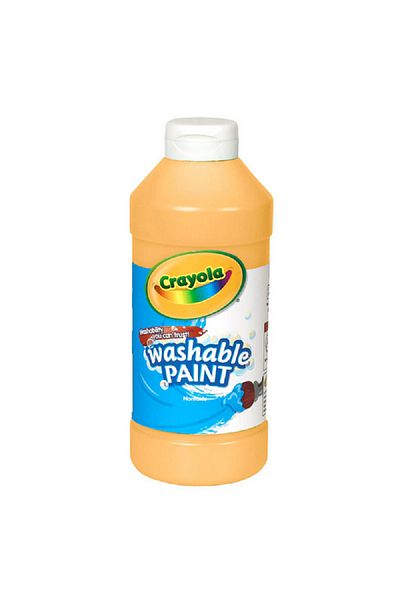 Crayola Easy Squeeze Non-Toxic Highly Pigmented Washable Paint Bottle Bisque 16oz