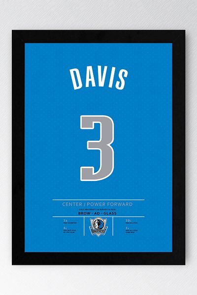 Saturn Tricou Anthony Davis cu cadru - Tricou NBA Dallas Mavericks