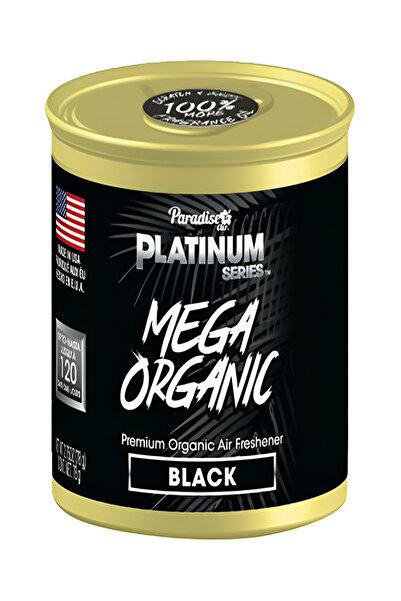 Paradise Platinum Series Long Lasting Mega Organic Black Air Freshener Can