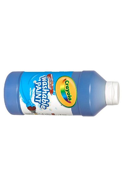 Crayola Easy Squeeze Non-Toxic Highly Pigmented Washable Paint Bottle Aqua Blue 16oz