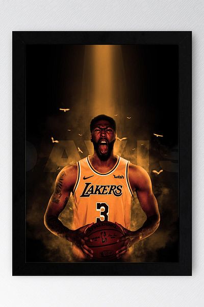 Saturn Pictură înrămată de Anthony Davis - Pictură poster NBA de baschet