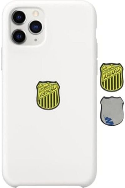 Generic Ittihad Club Metal Sticker, Sports Badge Emblem for Mobile Phones and Smooth Surfaces, Yellow and Bl