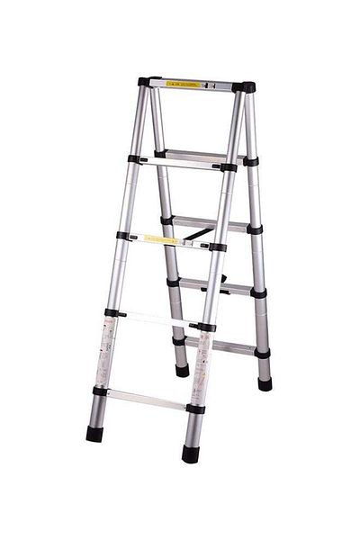 unbranded Telescopic Extendable Ladder, Multi-purpose, Silver, 2.9 meters