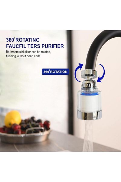 ATOZS Sink Faucet Water Filter, Heavy Filtration System, 360° Rotating Faucet Filter, Kitchen Tap P