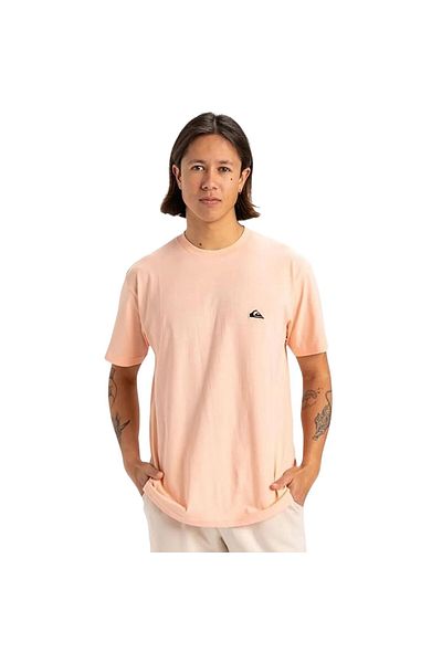 Quiksilver تي شيرت رجالي أساسي باللون الوردي للشباب Eqyzt07711