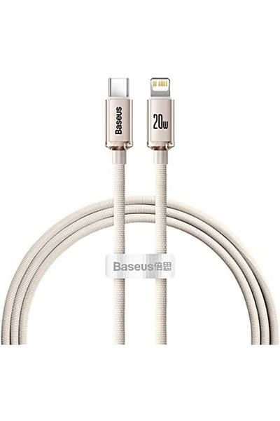 Baseus USB-C To Lightning Cable, For iPhone Fast Charger 20W, Braided Nylon Lightning Cable For iPho