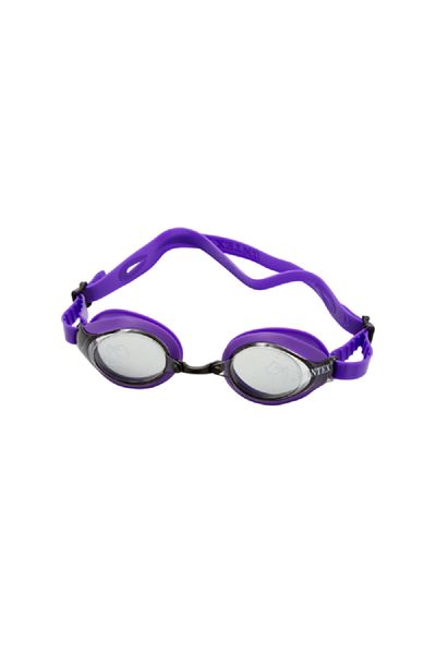 Intex Racing Adjustable Swimming Pool Sport Goggle Purple
