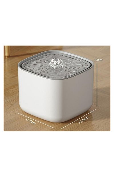 ROHS Dozator automat de apă de tip fântână pentru câini și pisici RoHS™ HappyPET, alb