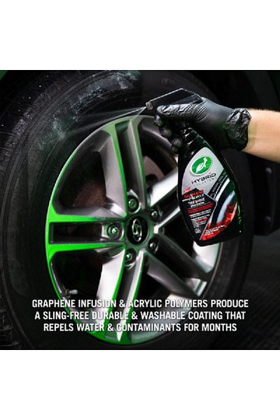 Turtle Wax Graphene Acrylic Tire Shine Spray Coating Liquid White