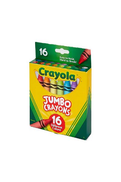 Crayola 16-Piece Bright Jumbo Crayon Set Multicolor