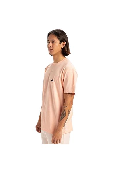 Quiksilver تي شيرت رجالي أساسي باللون الوردي للشباب Eqyzt07711