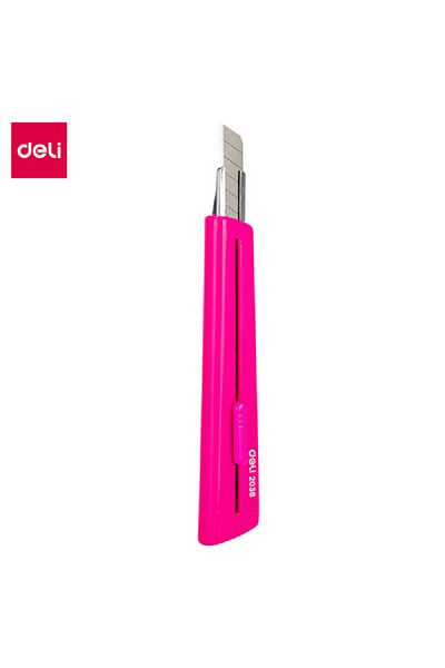 Deli Snap-Off Blades Durable Sturdy Utility Cutter Pink