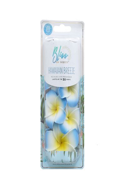 Bliss Air Scents Hawaiian Breeze Scented Necklace Air Freshener
