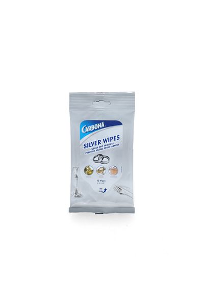 Carbona 12-Piece Cleaning Wipes Silver