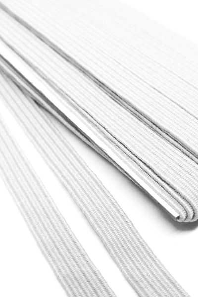 hapshoe White 6 mm 5 Mt Durable Hard Flat Elastic Strip Rubber