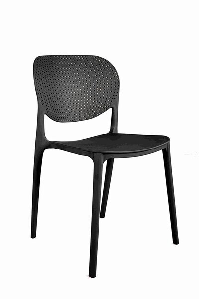 rexa كرسي بلاستيكي - مقعد متين للاستخدام الداخلي والخارجي للحفلات والمطاعم والمناسبات