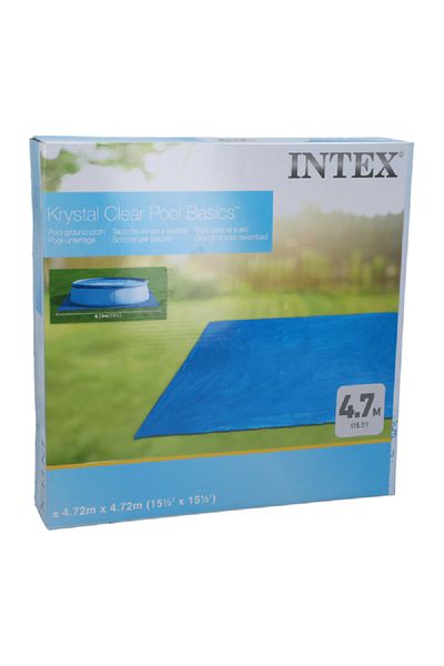 Intex قماش أرضي للمسبح أزرق 4.72 × 4.72 متر