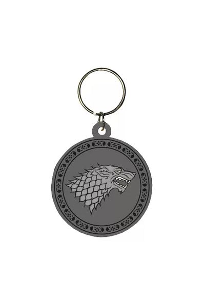 Pyramid International Game of Thrones Stark Rubber Keychain, 5 cm