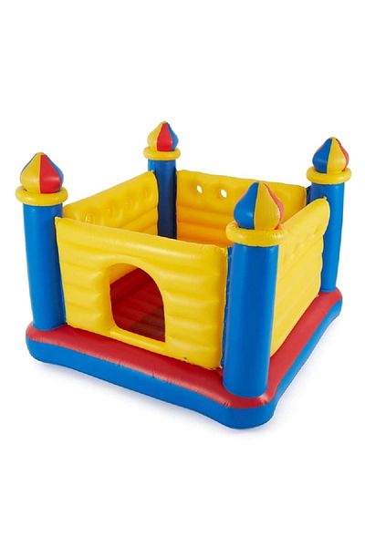 Intex Jump-o-lene Inflatable Castle House Bouncer Multicolor Intx 69 X 69 X 53 Inch