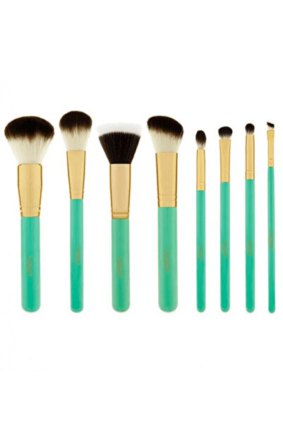 Bh Cosmetics مجموعة فرش مكياج للعين و الوجه اخضر 8 فرش من بي اتش كوزماتيكس