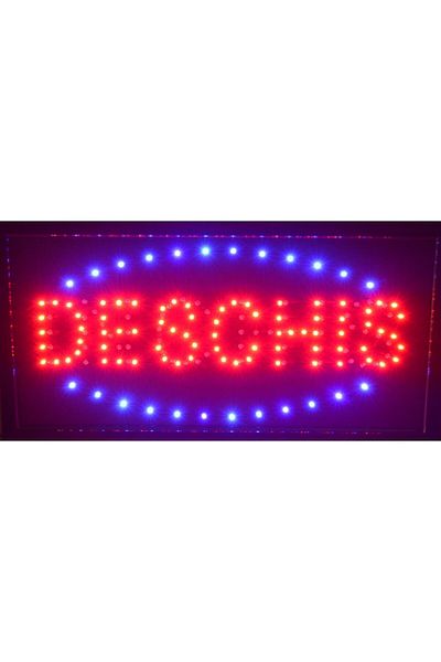ledist Reclama luminoasa Ledstar, DESCHIS, de interior, 50 x 25cm