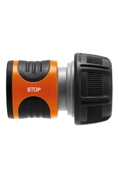 Gardena Water Stop Hose Connector Black and Orange 19mm