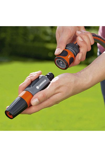 Gardena Water Stop Hose Connector Black and Orange 19mm