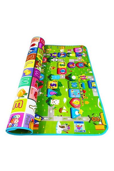 MARAH TOYS Double-sided waterproof play and crawl mat, easy-to-clean and portable, 180x150x0.5cm