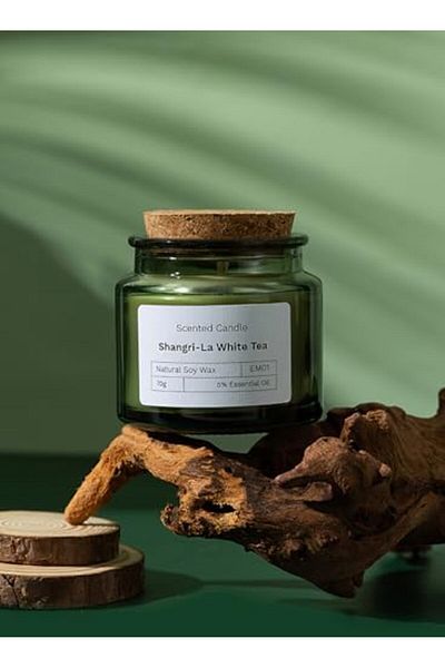 Generic Scented Candles, Long Lasting Strong Fragrance Aromatherapy Candles, 70g (WHITE TEA)