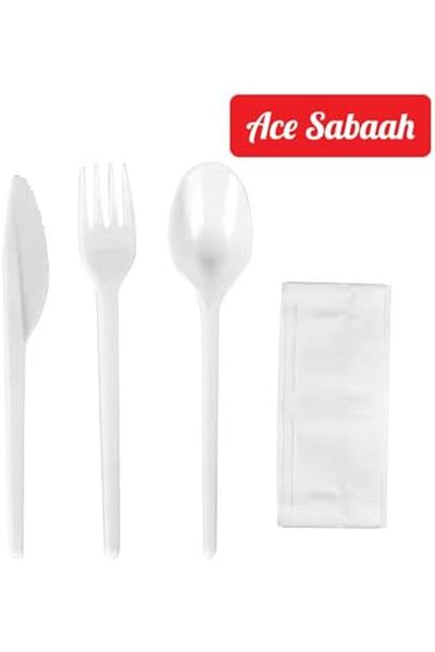 Ace Sabaah Disposable Cutlery Set 25 sets X 20 packs