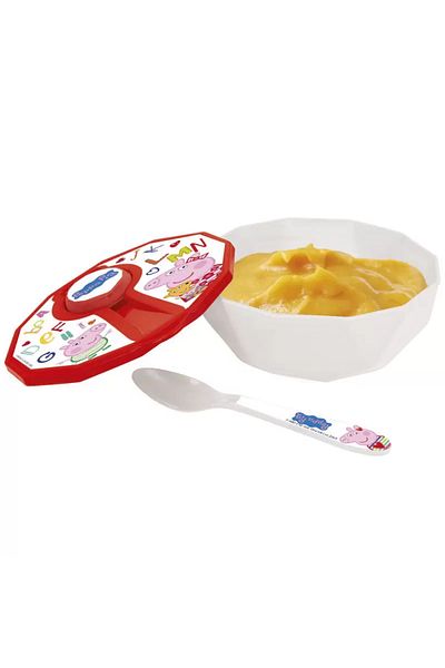 Peppa Pig Bowl and Spoon Set, Multicolor, BPA FREE