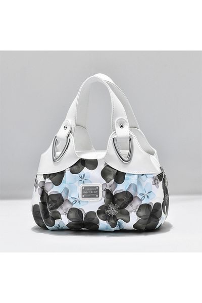ENAR Women's Blue Flower Shoulder Bag Handbag