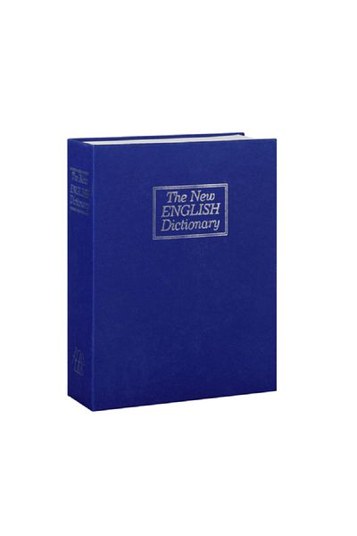 startech Rectangular Shaped Combination Lock Diversion Book Safe Blue 0.75kg