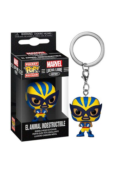 Funko Pop Keychain Figure - Marvel Luchadores Wolverine El Animal Indestructible