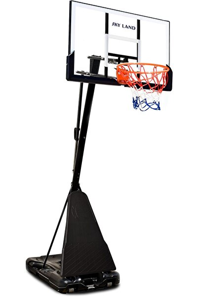 SKY LAND طوق كرة السلة الاحترافي EM-1874، قابل للتعديل من 8 إلى 10 أقدام مع ل...