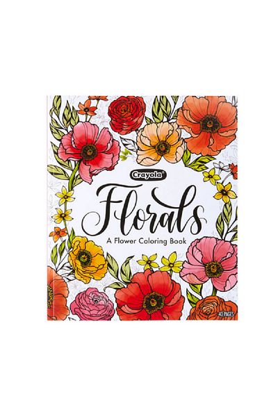 Crayola 40-Pages Florals A Flower Coloring Book Multicolor