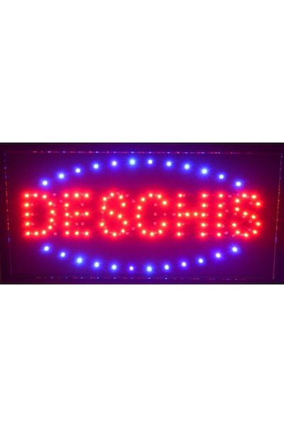ledist Reclama luminoasa Ledstar, DESCHIS, de interior, 50 x 25cm