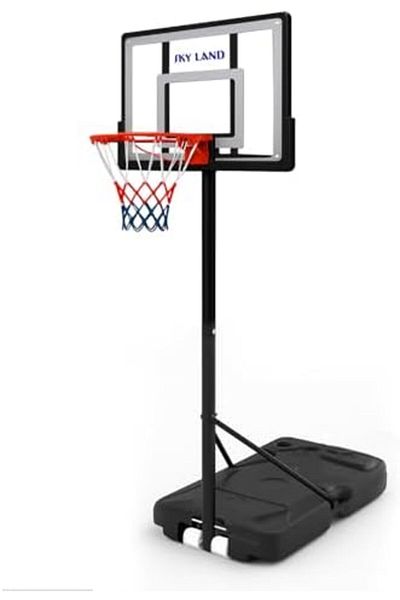 Skyland Sky Land Adjustable Basketball Hoop Set for Kids | Height 1.08m to 2.10m | Indoor and Outdoor Sports