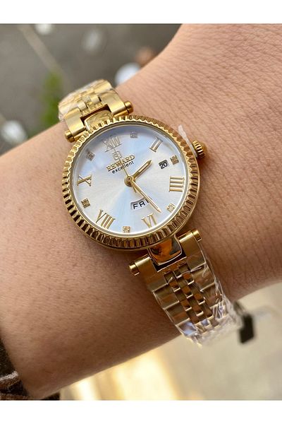 Reward Original Women's Wrist Watch Waterproof Gold Color New Season Steel Band