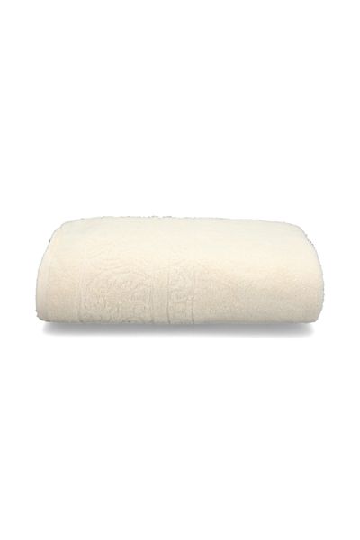 Cannon Soft Highly Absorbent and Quick Drying Jacquard Beach Towel Ivory 100 x 150cm