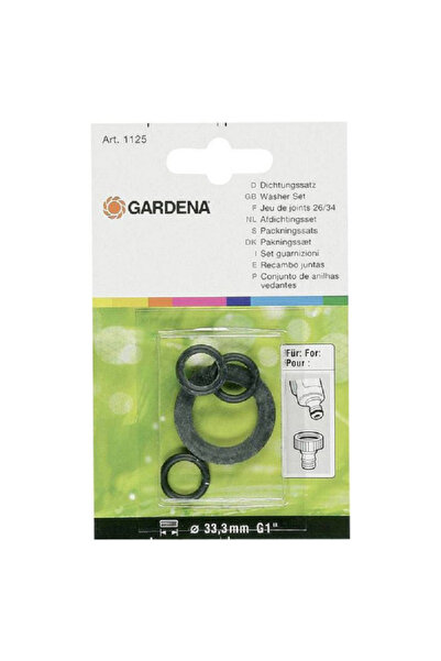 Gardena Tap Washer Set Black