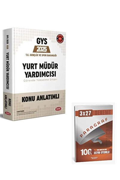 Anla Kazan Yayınları Data 2025 GYS Gençlik ve Spor Bakanlığı Yurt Müdür Yardı...