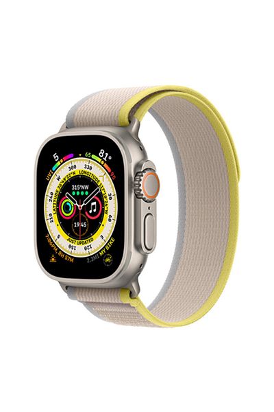 WIWU Trail Loop Watch Band for iWatch 42-49 mm, Yellow/Ivory Yellow/Ivory (STRAP209)