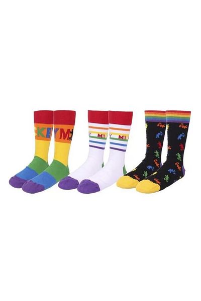 Disney Set of 3 Pairs of Socks – Disney Mickey Mouse Pride, Size 40–46