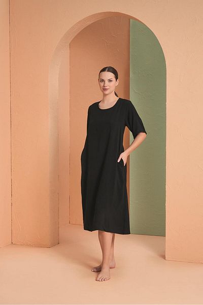 PJS Γυναικείο Μαύρο Φόρεμα 27158