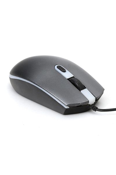 Omega Wired USB optical mouse, Omega 45541, 4 buttons, 2000DPI, 1.5m cable, gray