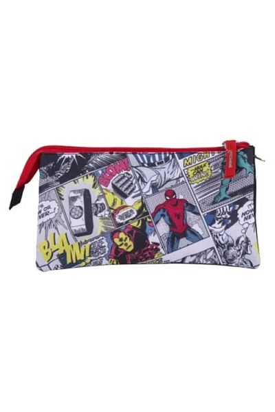 Marvel Pencil Case with 3 Compartments