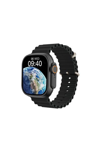 WIWU SW01 Ultra Sports Smartwatch, BlackTouchscreen Fitness & Health Tracker with Call & App Alerts